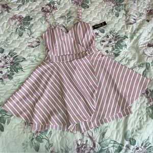 Striped Romper Dress